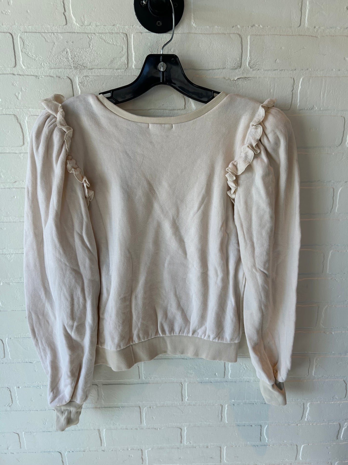 Top Long Sleeve By Tularosa In Cream, Size: S