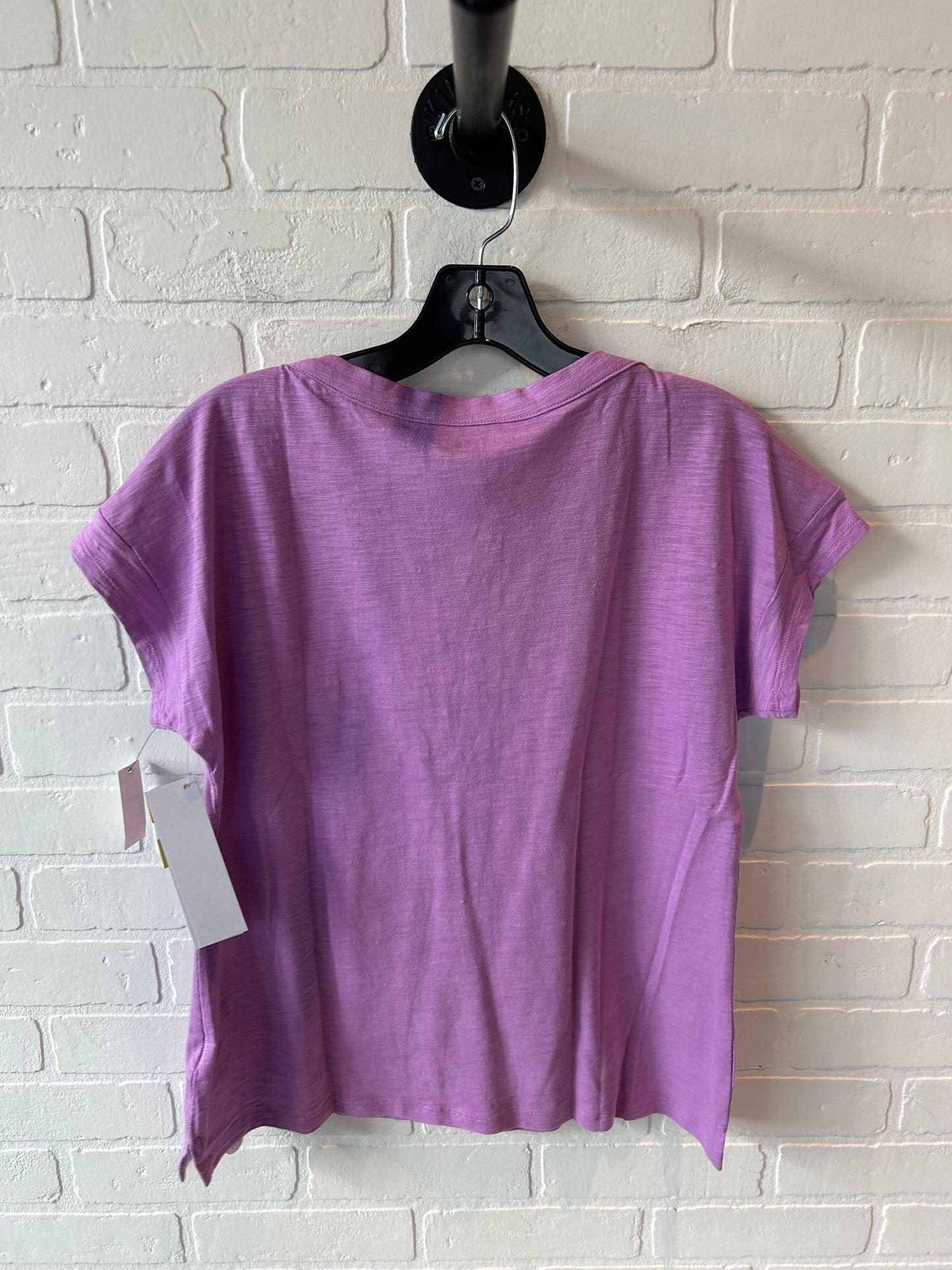 Top Short Sleeve By Talbots In Purple, Size: Mp