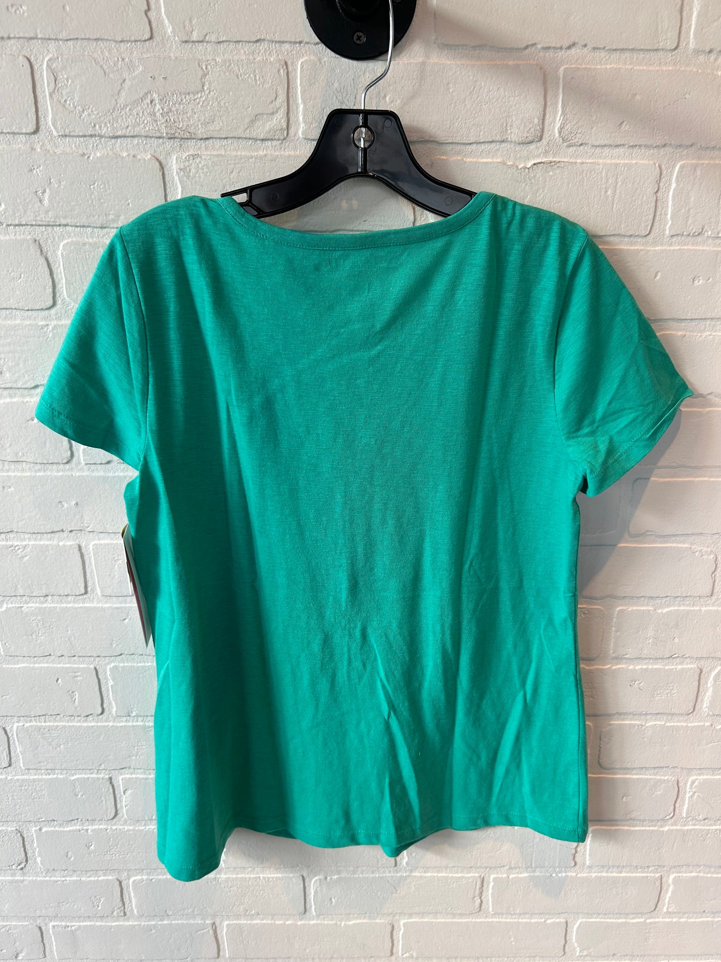 Top Short Sleeve By Talbots In Green, Size: Mp