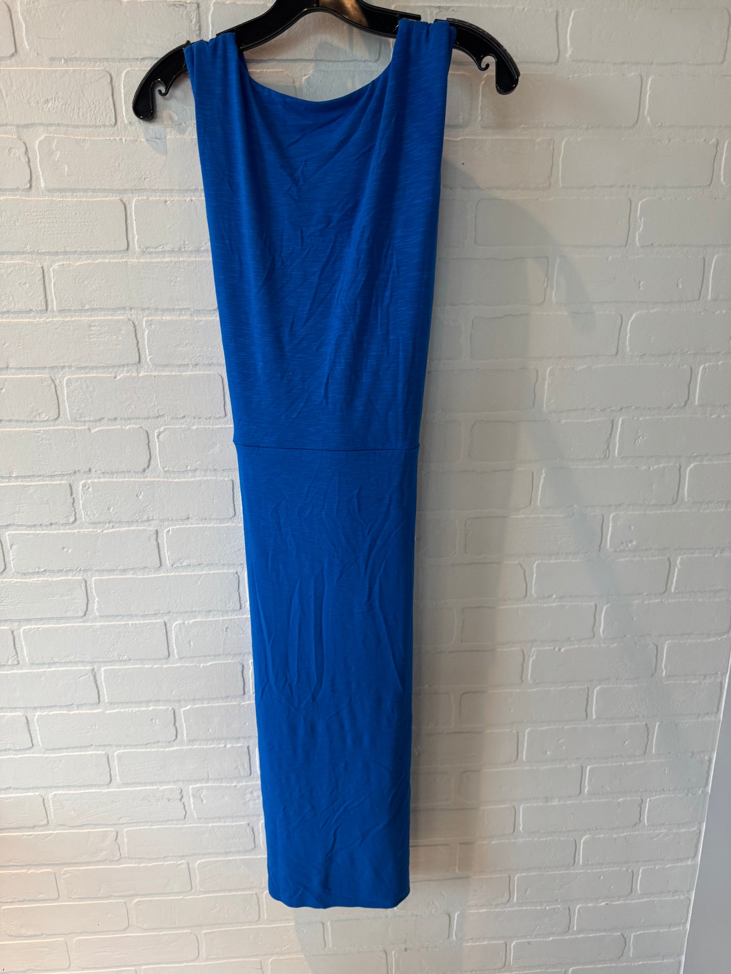 Dress Casual Midi By White House Black Market In Blue, Size: Xl