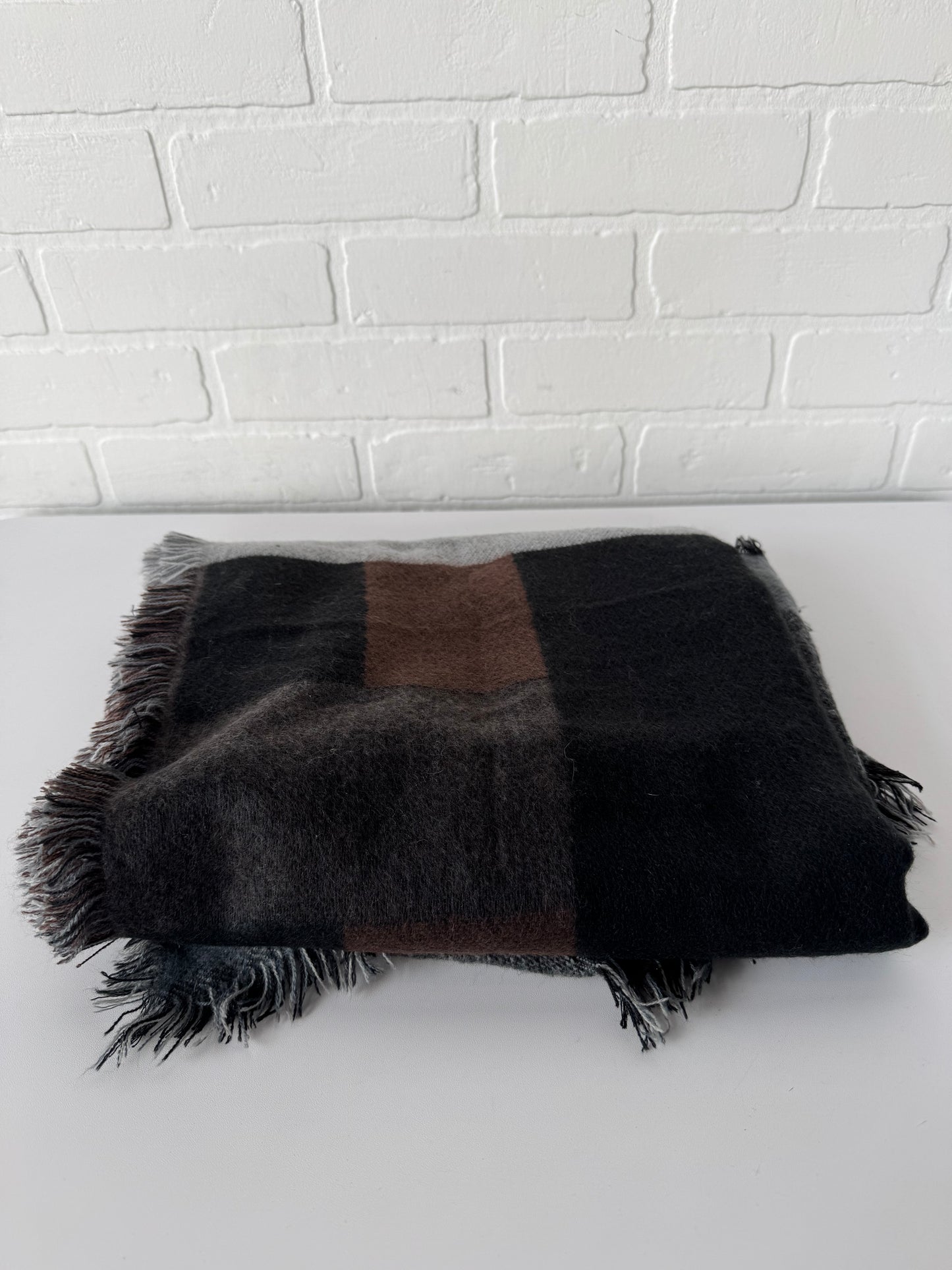 Scarf Winter By Steve Madden In Brown & Grey