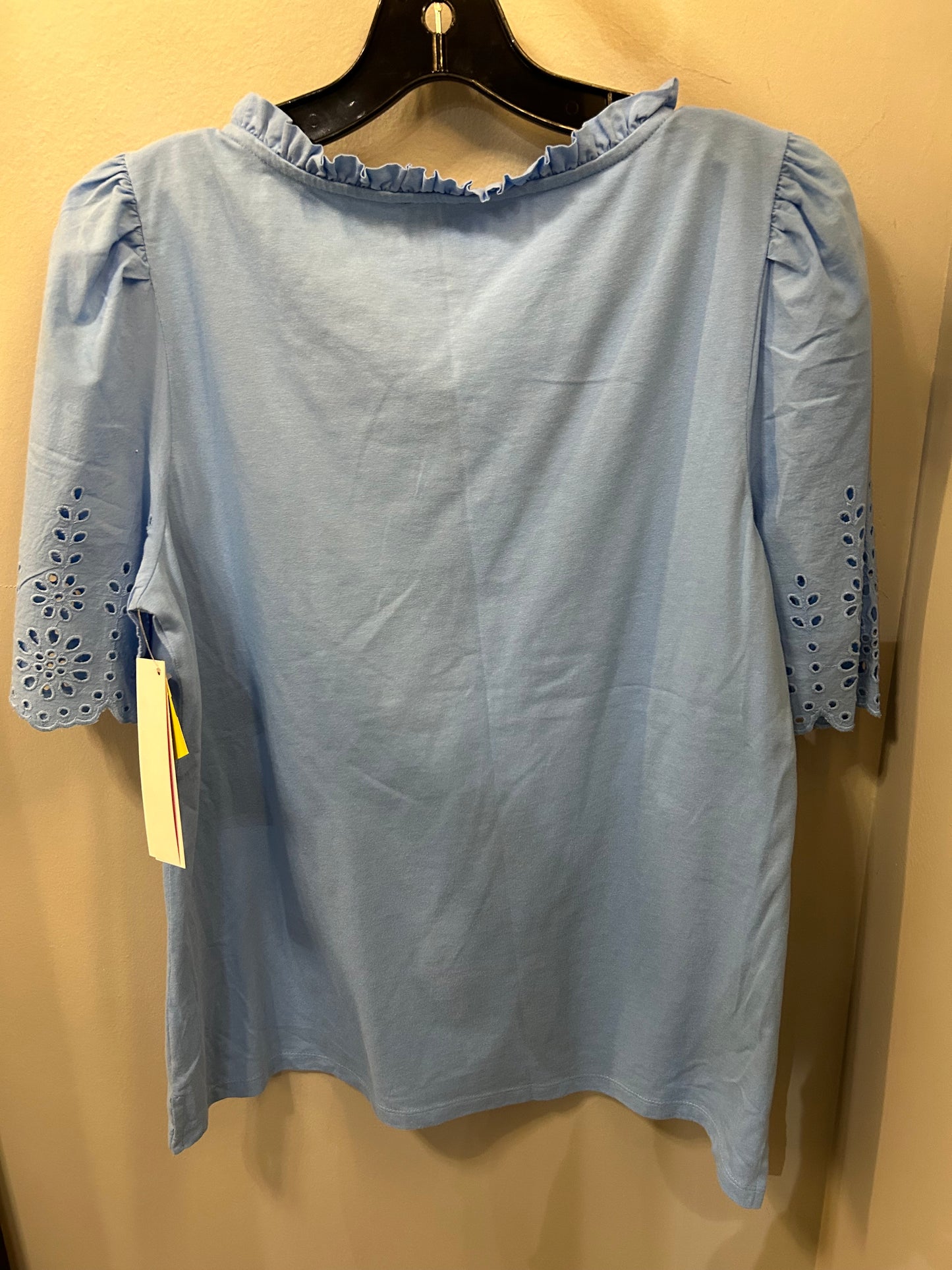 Top Short Sleeve By Talbots In Blue, Size: Lp