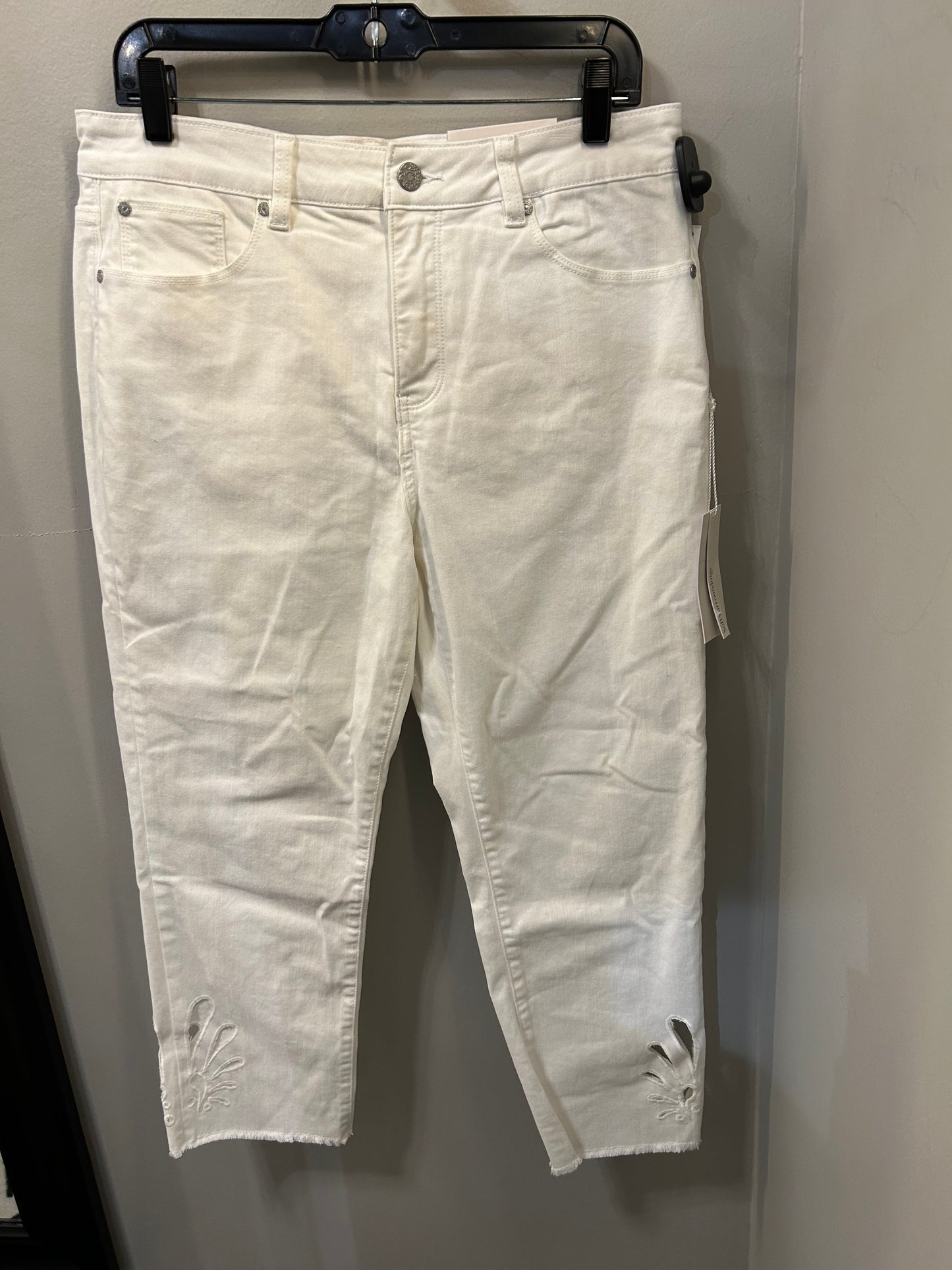 Jeans Cropped By Soft Surroundings In White, Size: 12p