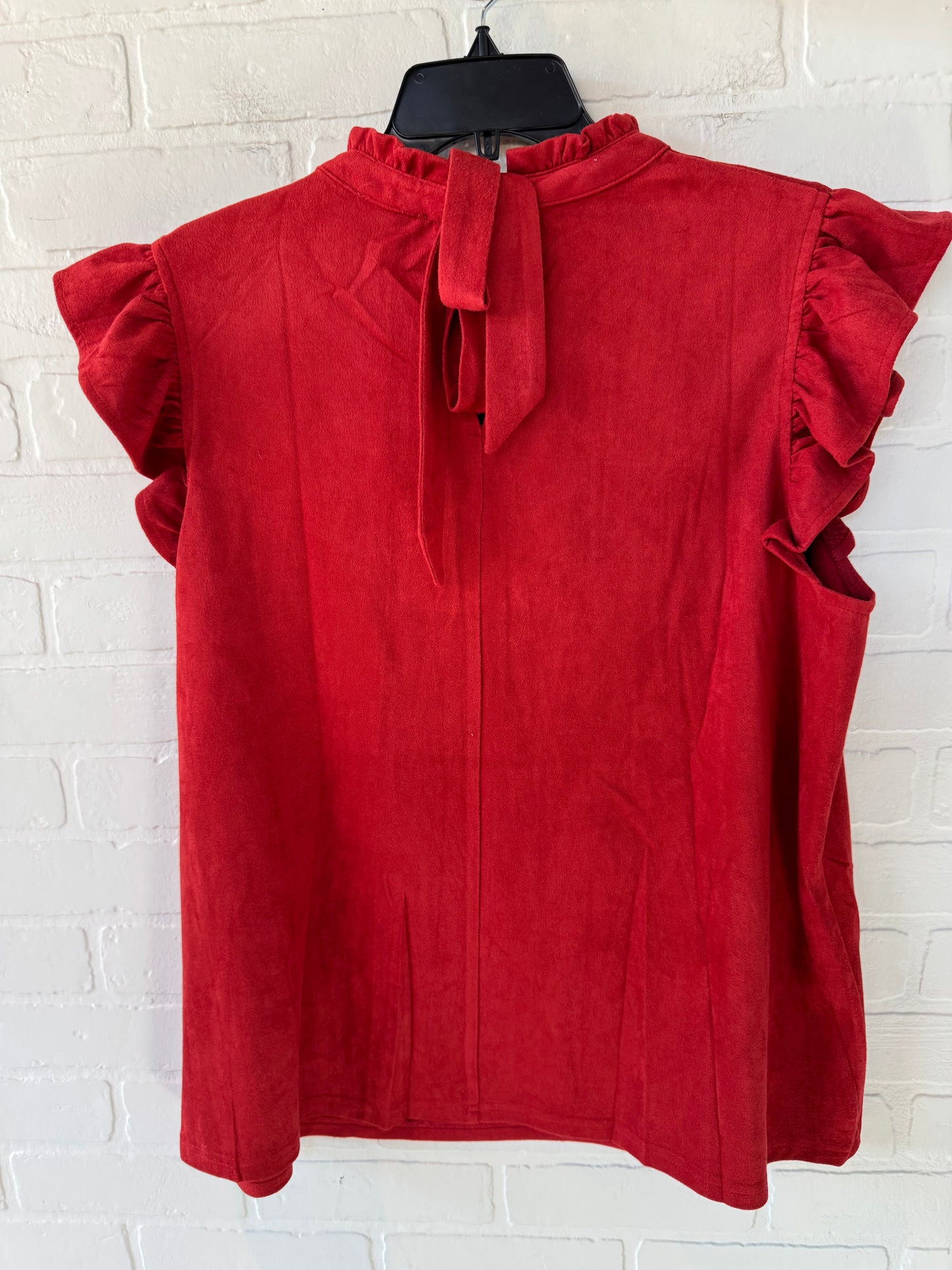 Top Sleeveless By  voy In Red, Size: 1x