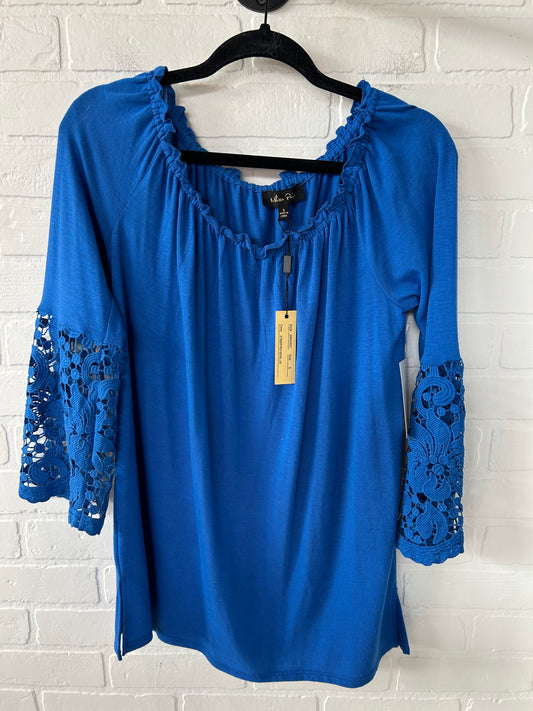 Top Long Sleeve By Melissa Paige In Blue, Size: S