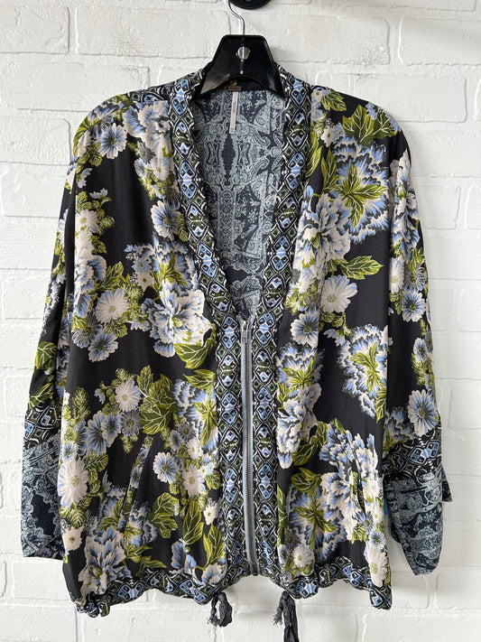 Top Long Sleeve By Free People In Floral Print, Size: Xs