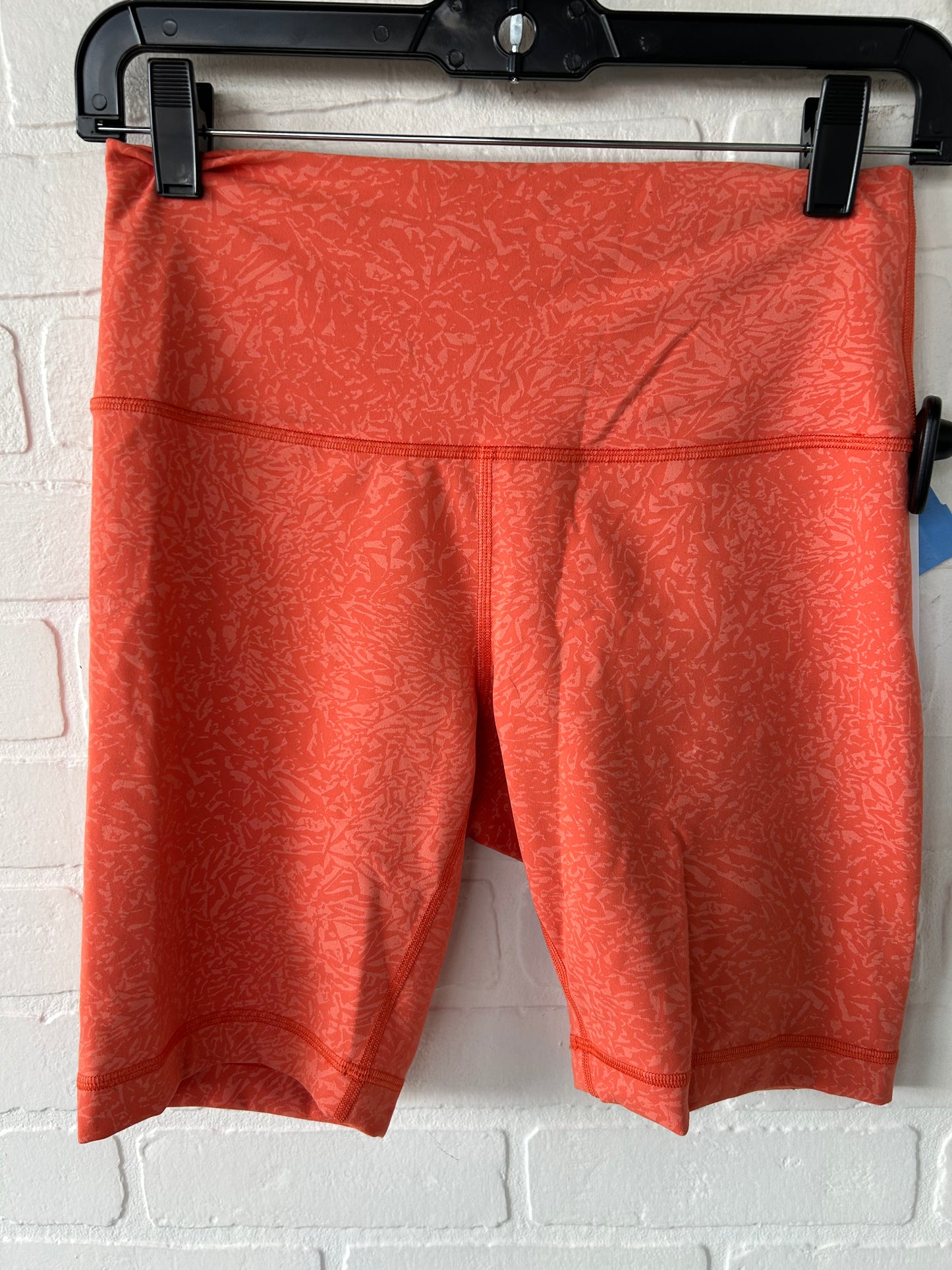 Athletic Shorts By Lululemon In Orange, Size: 8