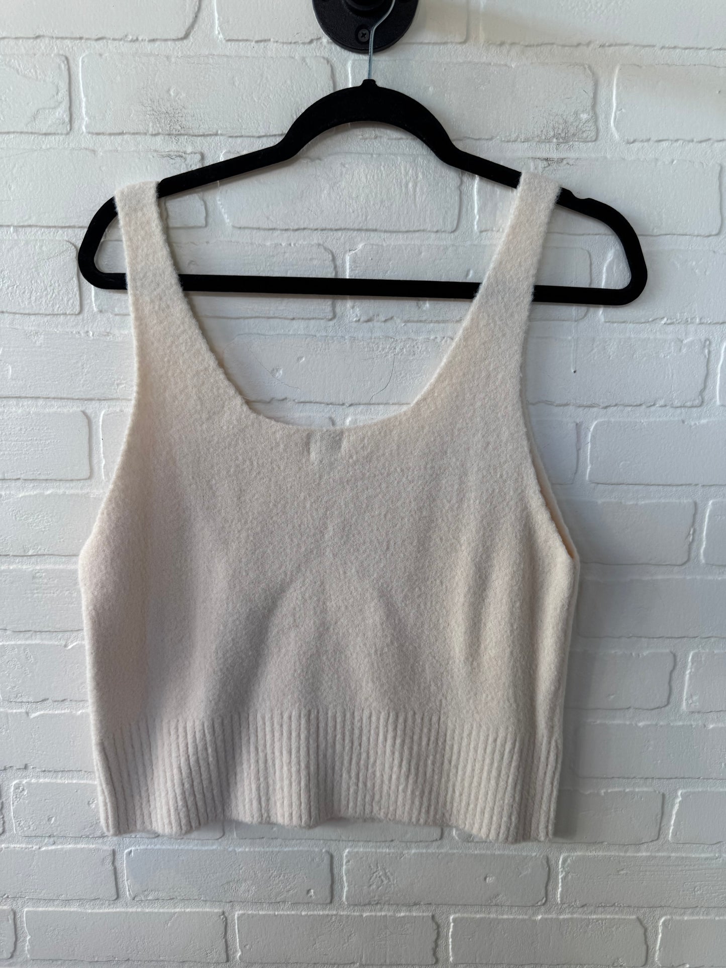 Top Sleeveless By A New Day In Cream, Size: L