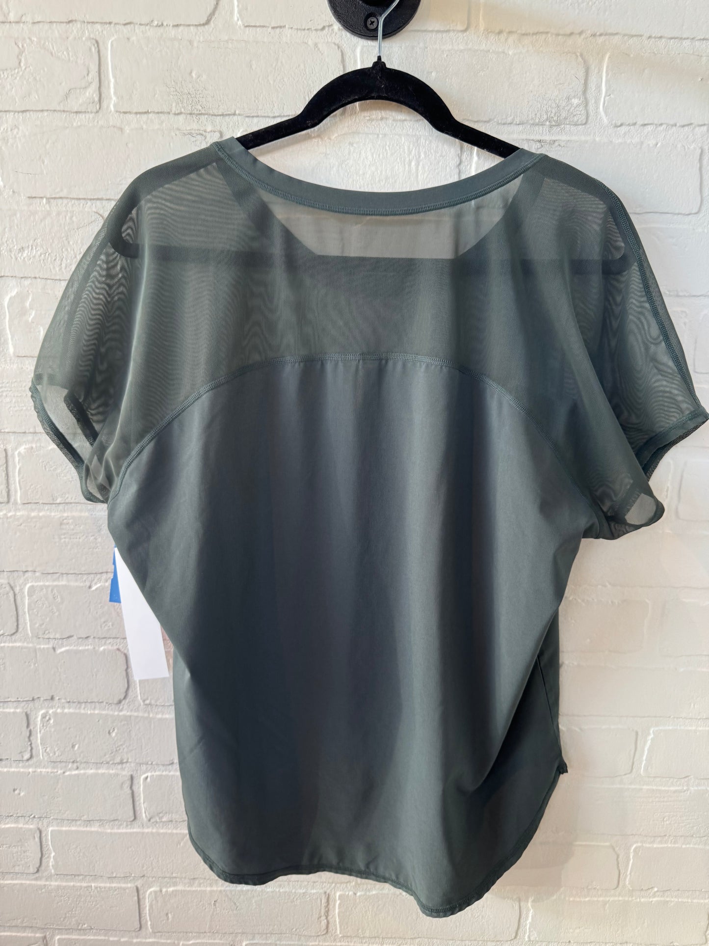 Athletic Top Short Sleeve By Zella In Green, Size: S