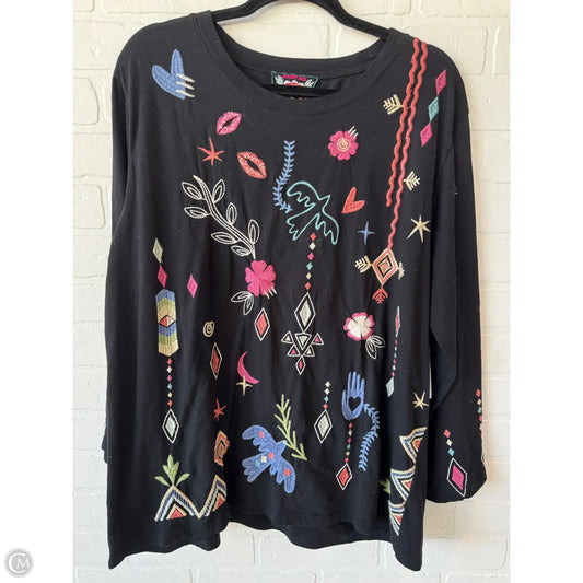 Top Long Sleeve By Johnny Was In Black, Size: Xs