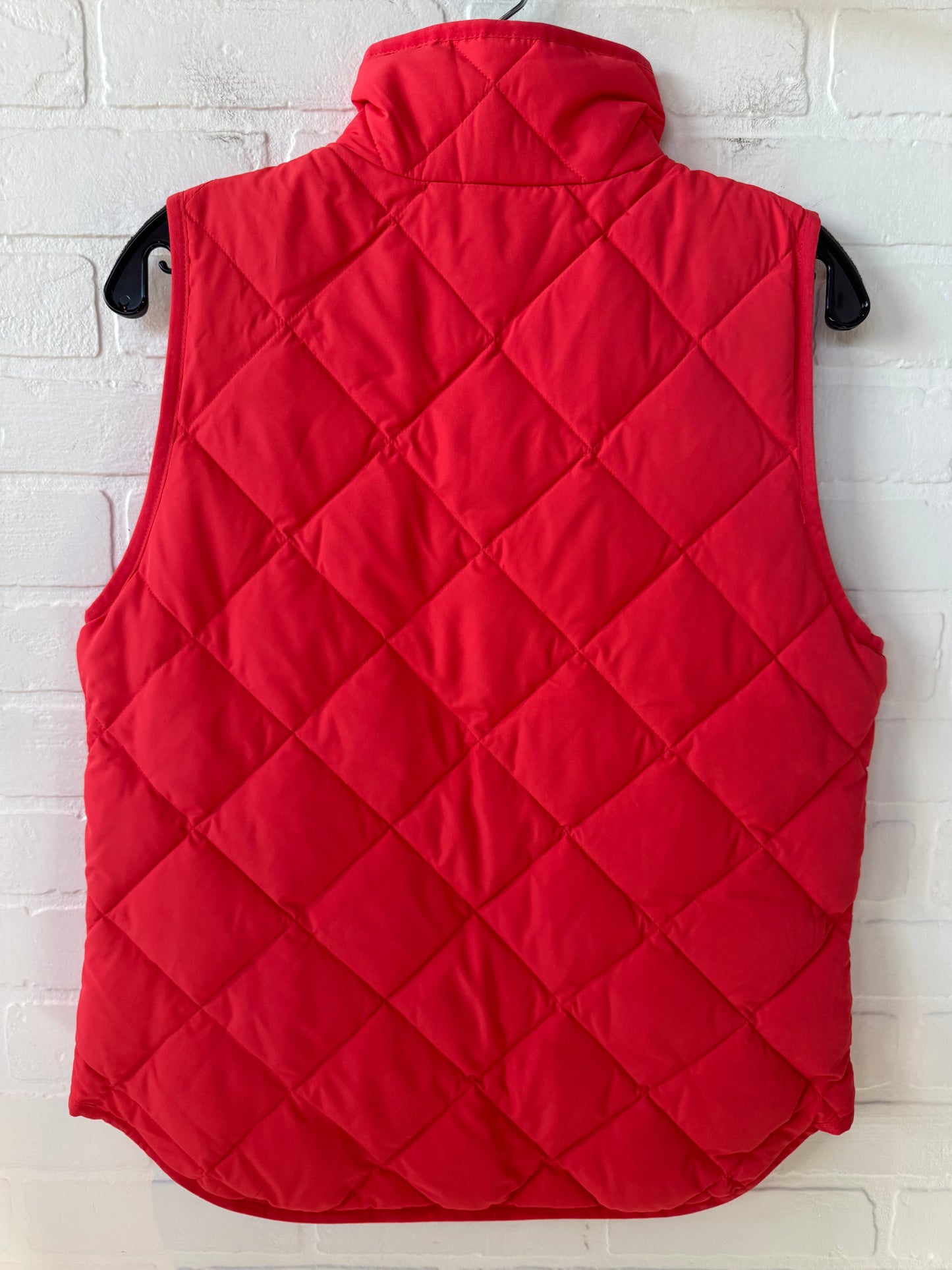 Vest Puffer & Quilted By J. Crew In Orange, Size: S