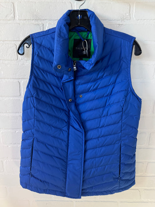 Vest Puffer & Quilted By Talbots In Blue, Size: S