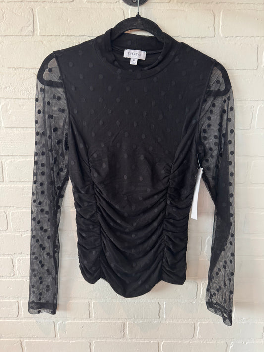 Top Long Sleeve By Evereve In Black, Size: M