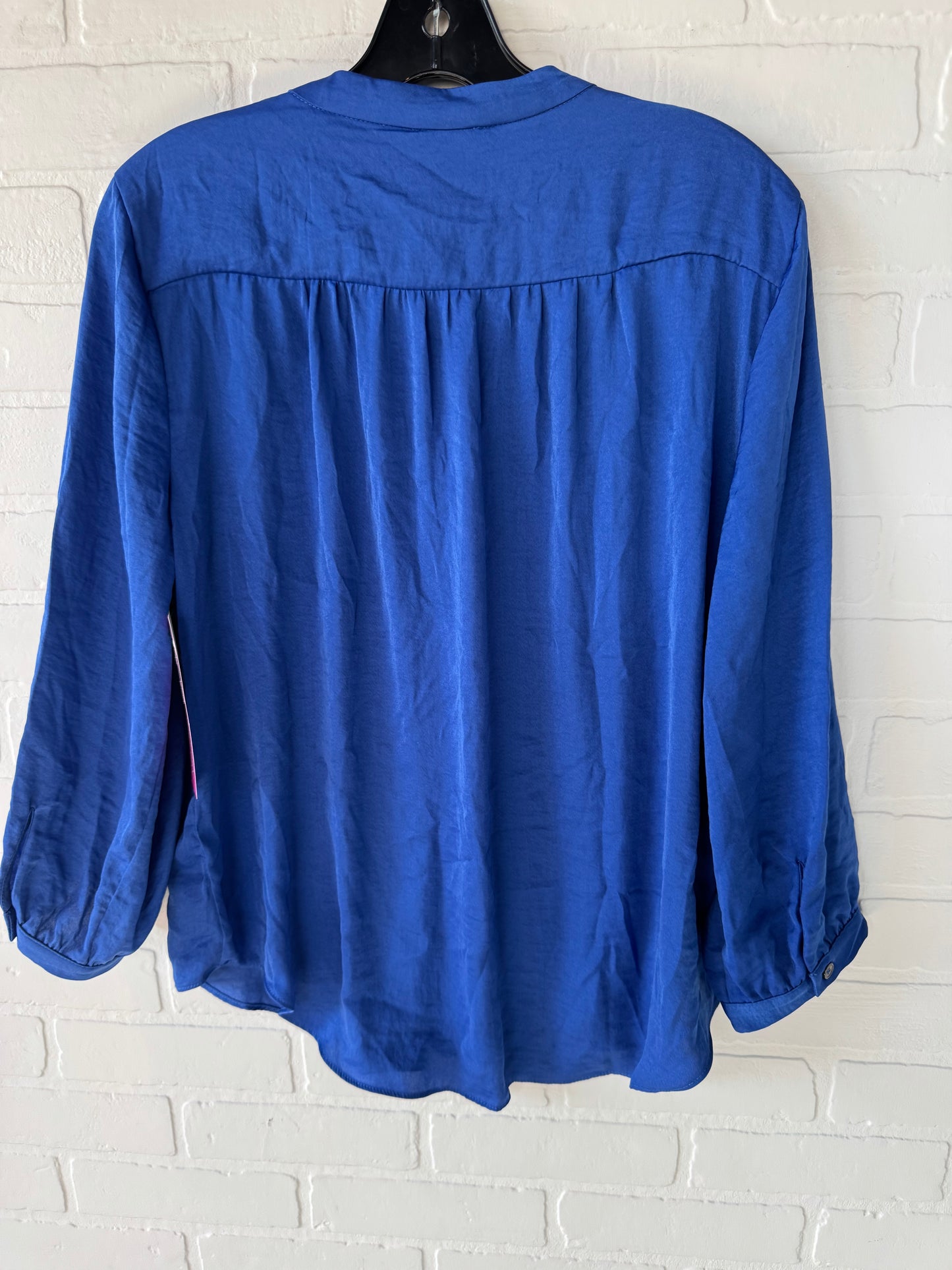 Top Long Sleeve By Vince Camuto In Blue, Size: L