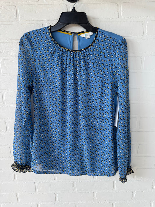 Top Long Sleeve By Boden In Blue, Size: Xs