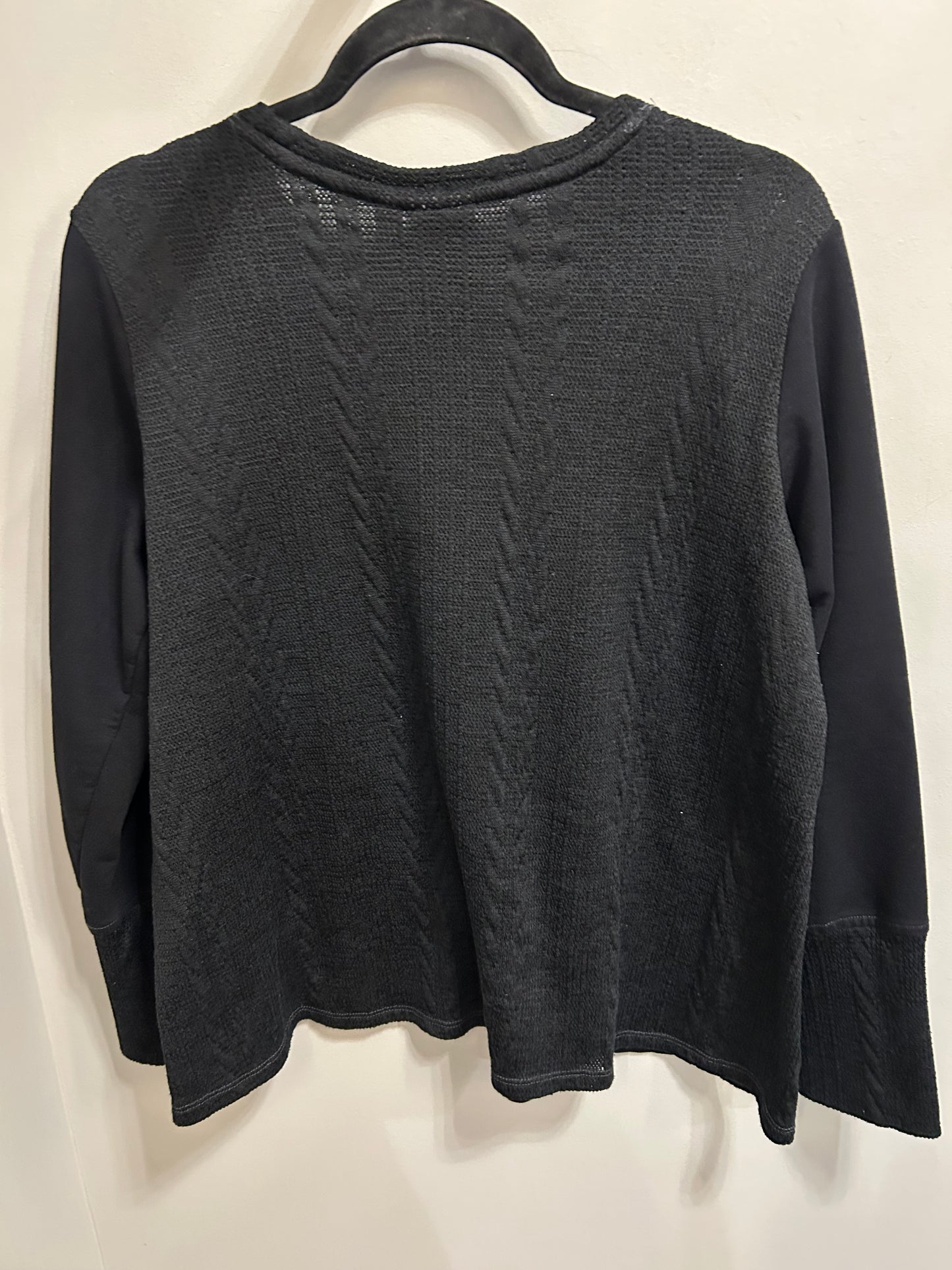 Top Long Sleeve By Logo In Black, Size: M