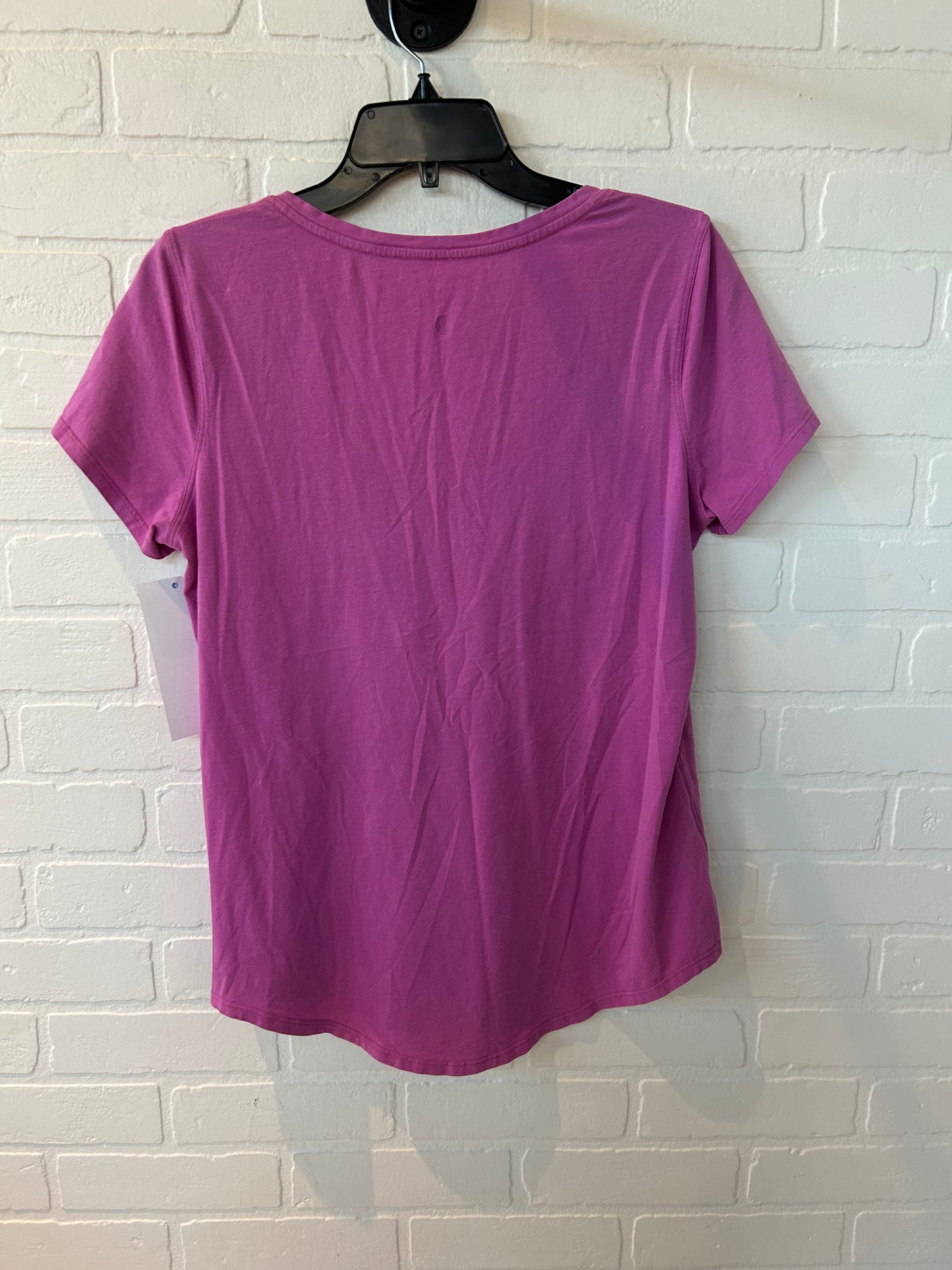 Athletic Top Short Sleeve By Lululemon In Pink, Size: S