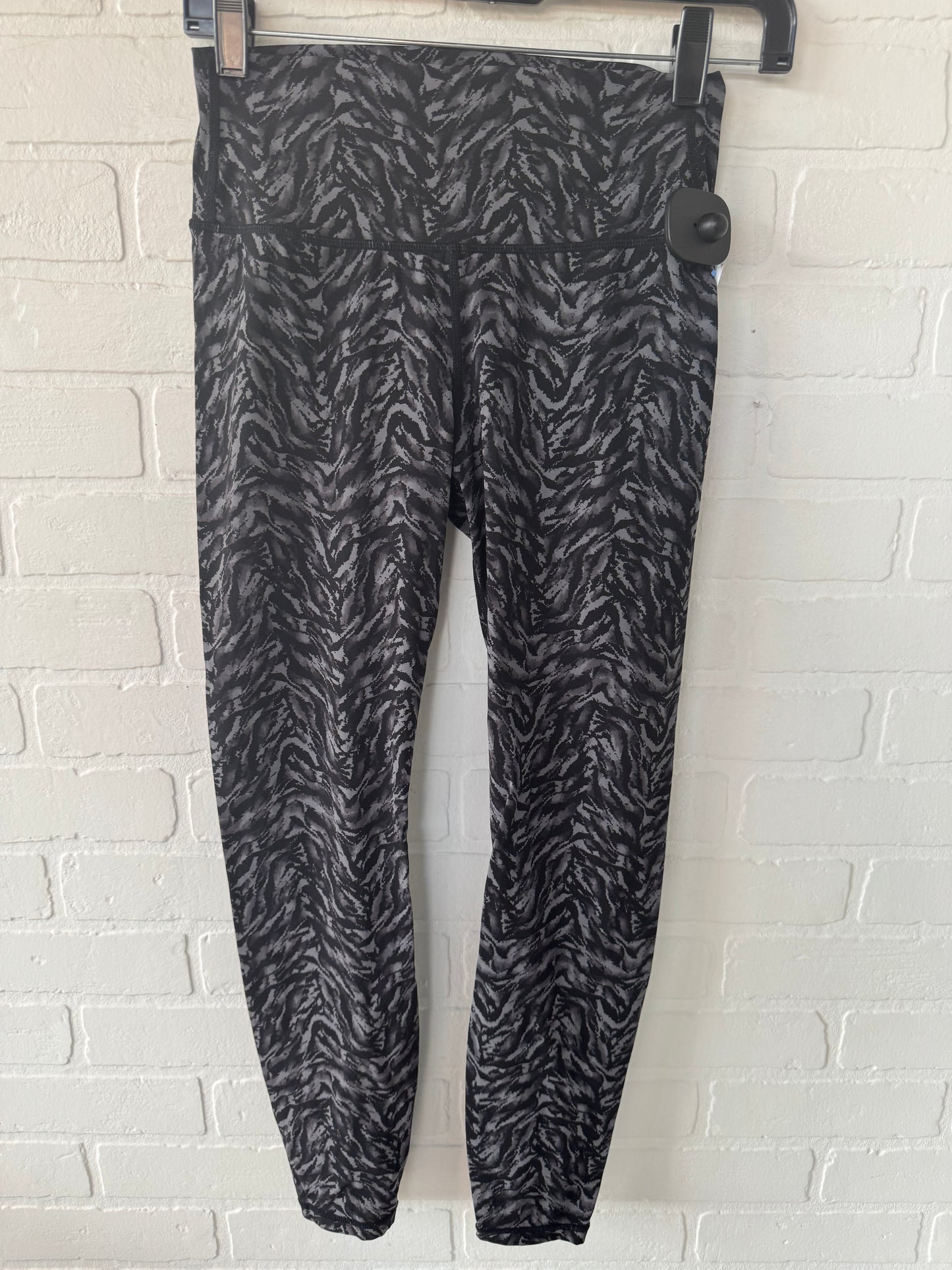 Athletic Leggings By Varley In Black & Grey, Size: 4