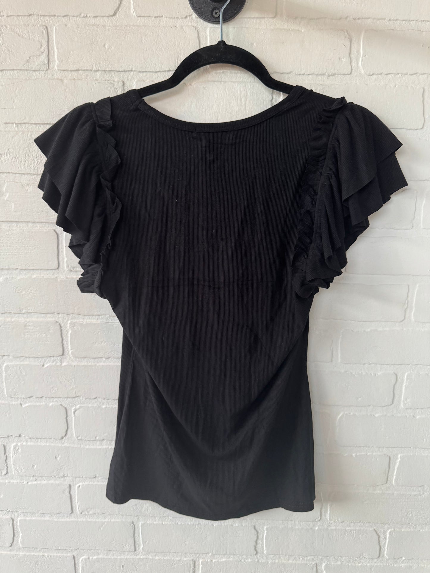 Top Short Sleeve By Dorose In Black, Size: S