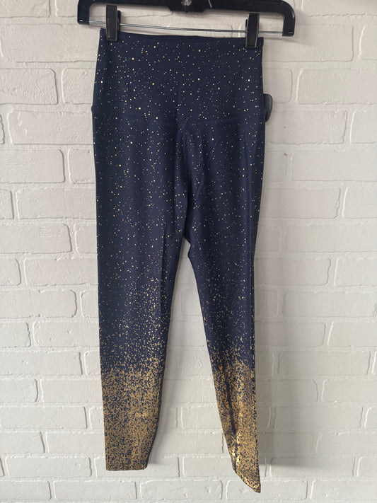 Athletic Leggings By Beyond Yoga In Blue & Gold, Size: 4