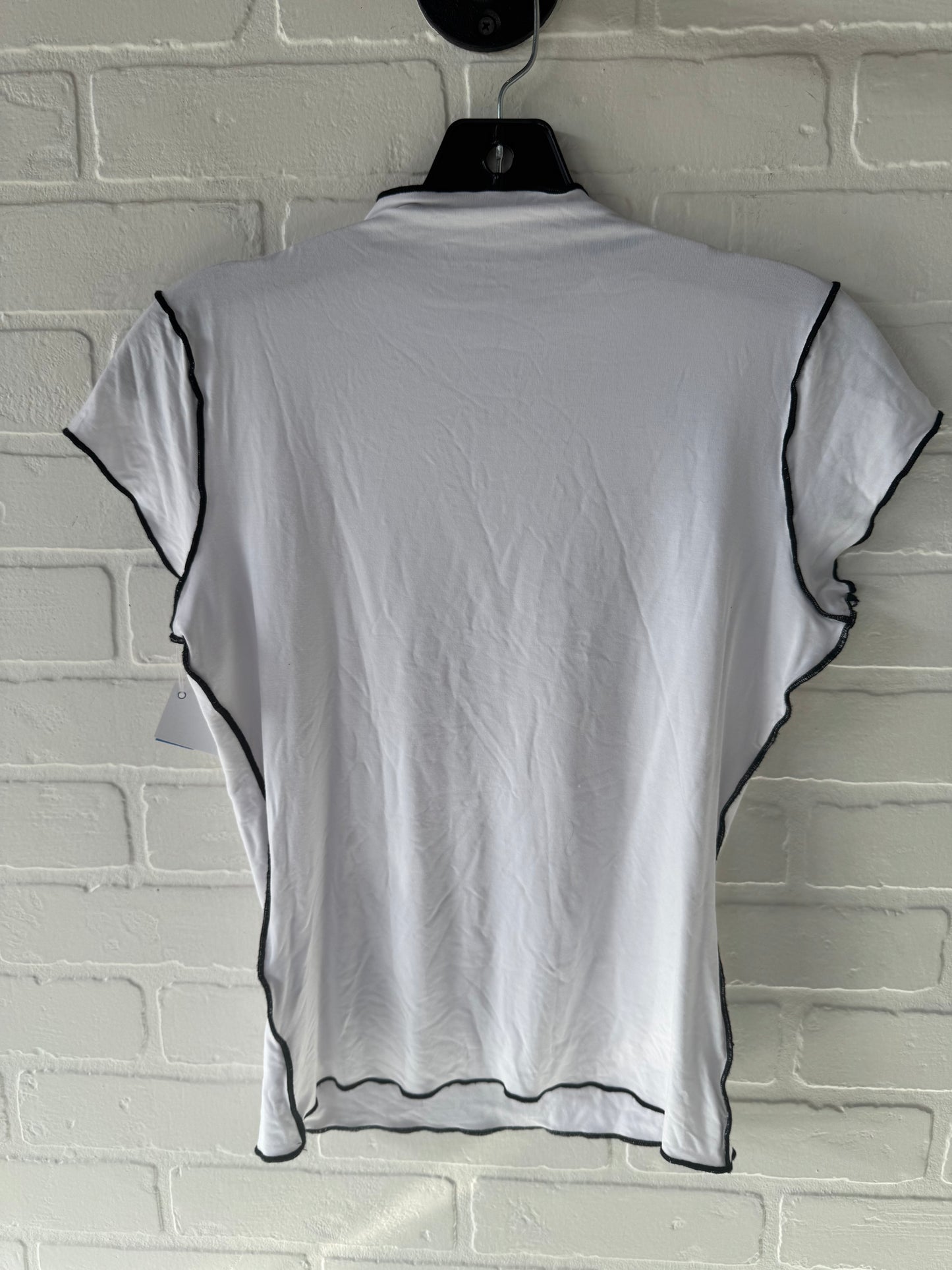 Top Short Sleeve By Dolan Left Coast In Black & White, Size: Xs