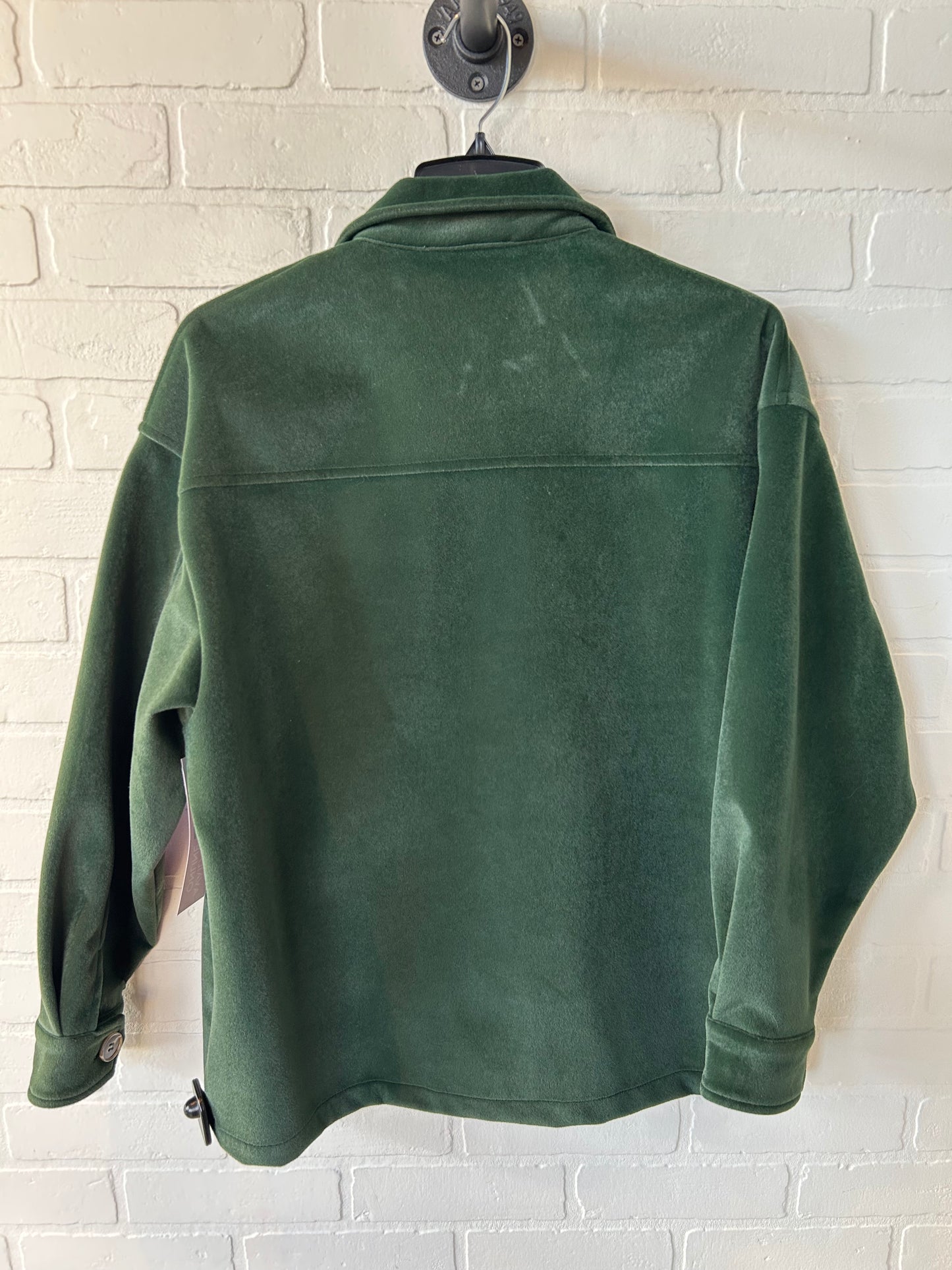 Jacket Shirt By lucca In Green, Size: S