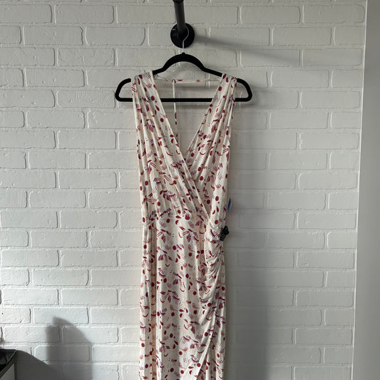 Dress Casual Maxi By Free People In Cream & Red, Size: M