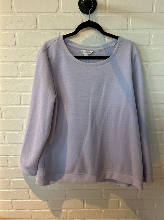 Sweatshirt Crewneck By Christopher And Banks In Purple, Size: Xl