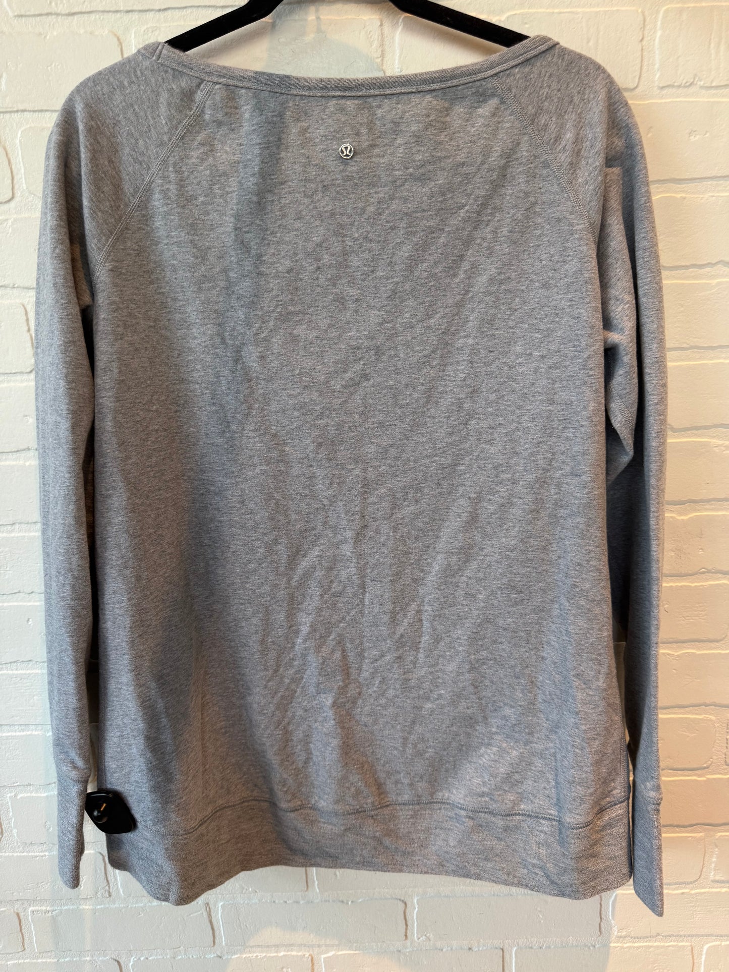 Sweatshirt Crewneck By Lululemon In Grey, Size: M