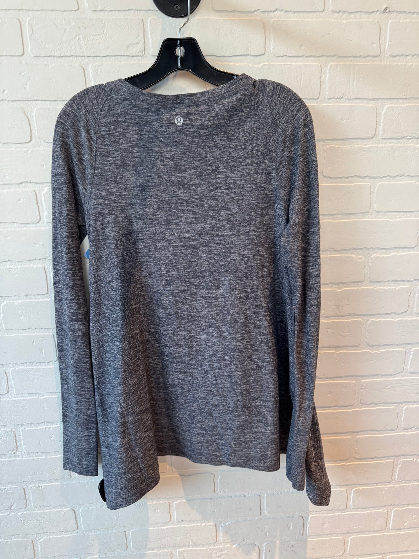 Athletic Top Long Sleeve Crewneck By Lululemon In Blue, Size: L