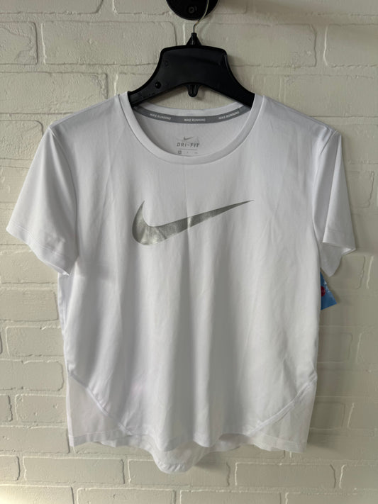 Athletic Top Short Sleeve By Nike Apparel In White, Size: S