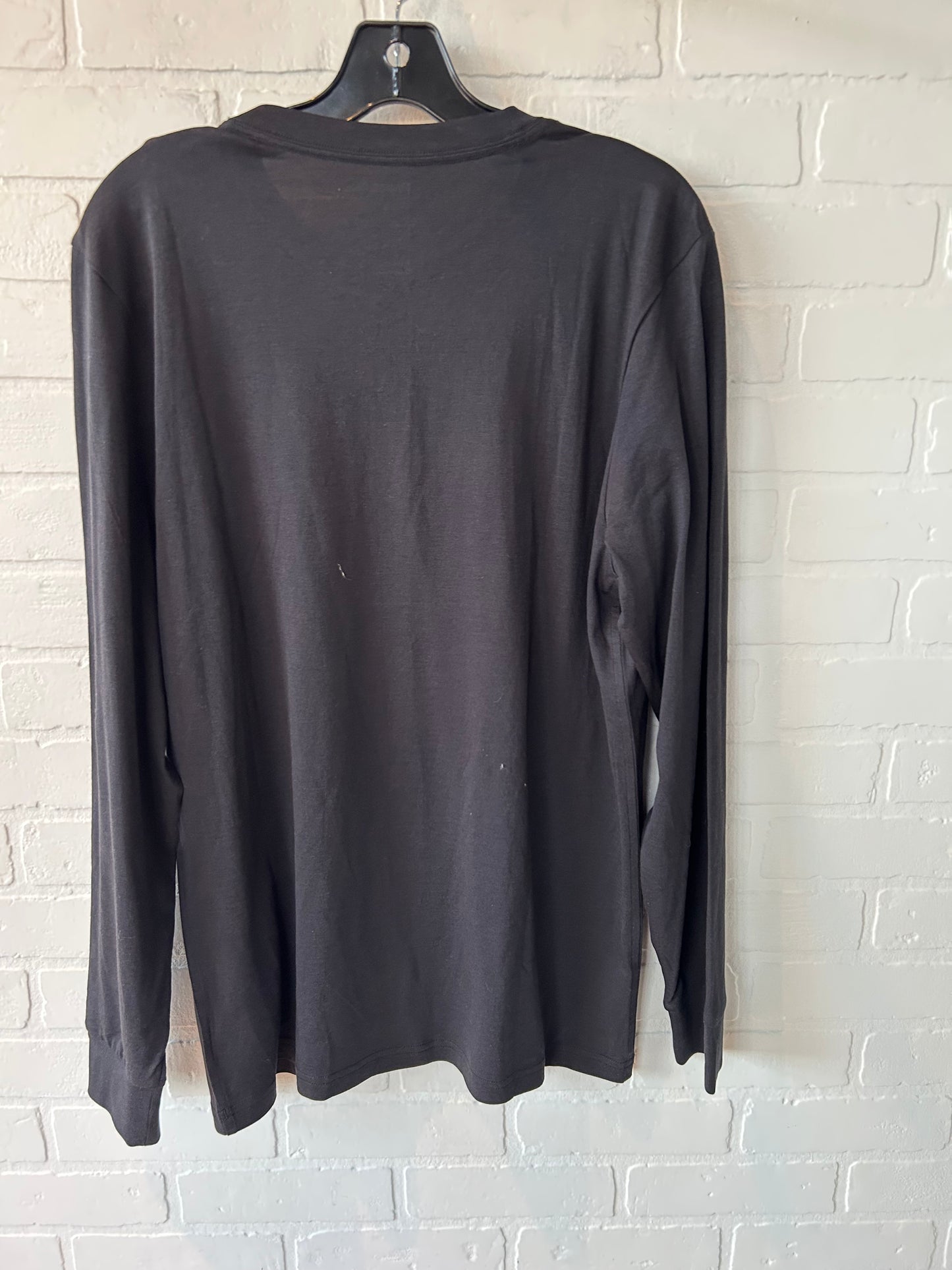 Top Long Sleeve By NEW! BUTTER BLEND In Black, Size: M