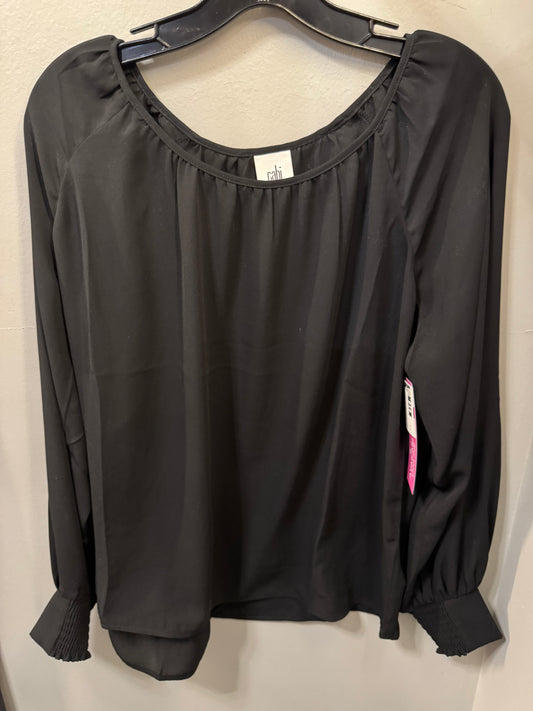 Top Long Sleeve By Cabi In Black, Size: M