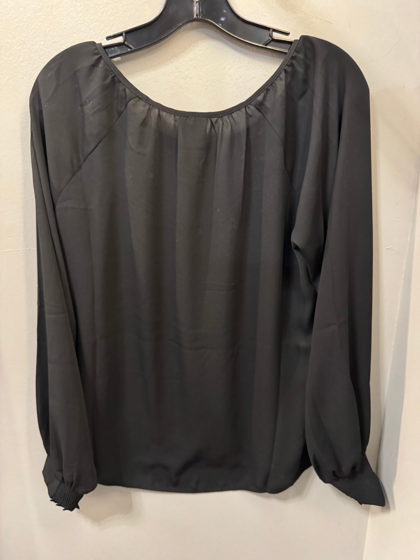 Top Long Sleeve By Cabi In Black, Size: M