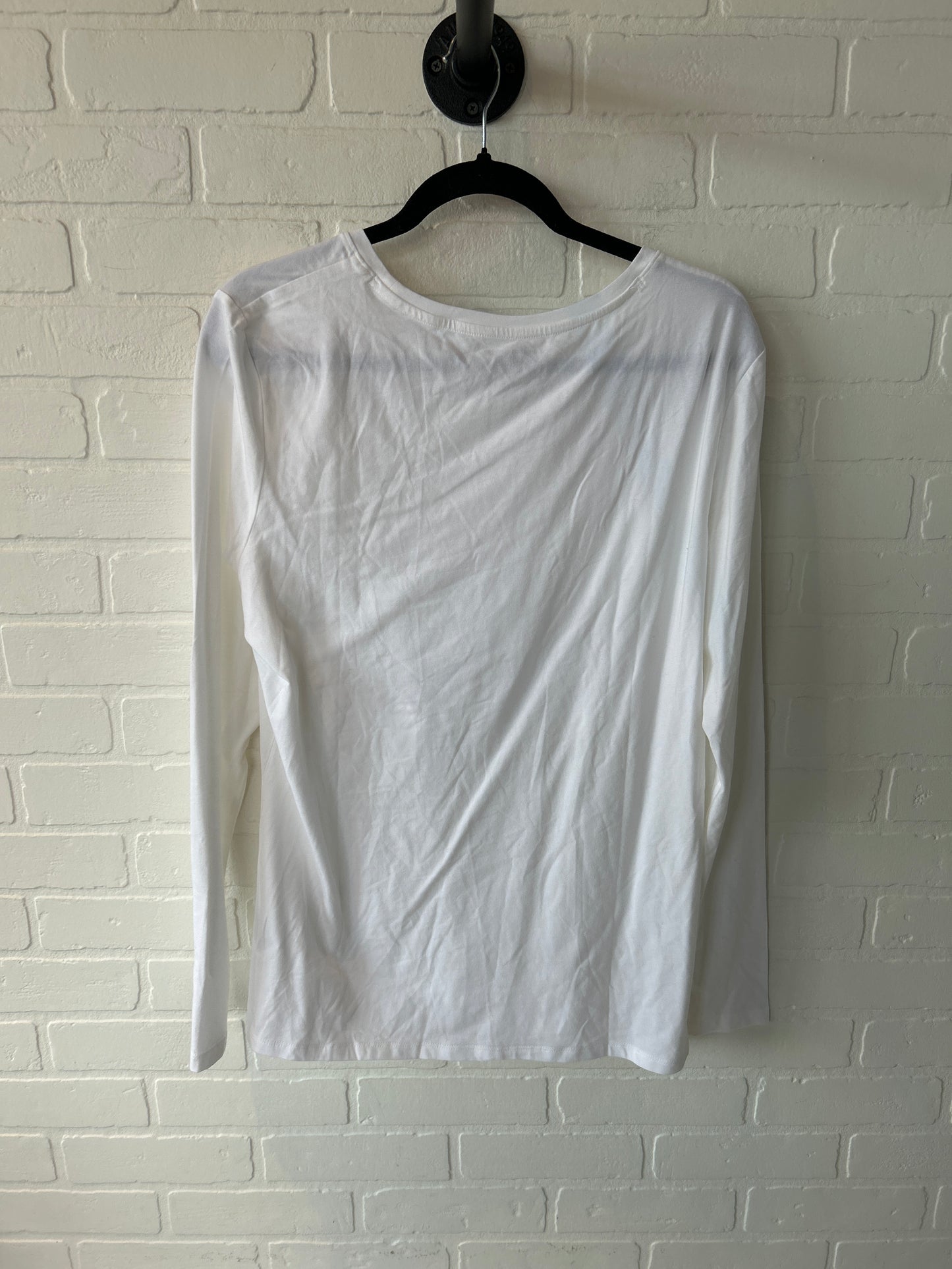 Top Long Sleeve Basic By Amazon Essentials In White, Size: Xl