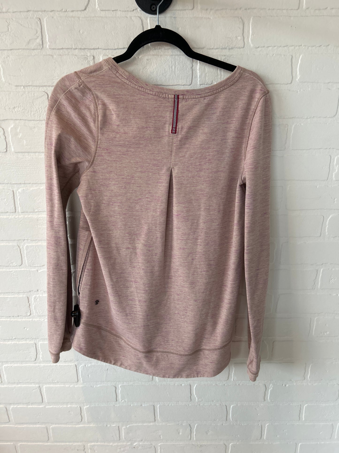 Athletic Top Long Sleeve Crewneck By Lululemon In Pink, Size: S