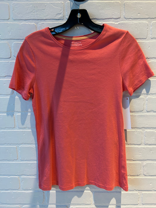 Top Short Sleeve By Talbots In Coral, Size: S