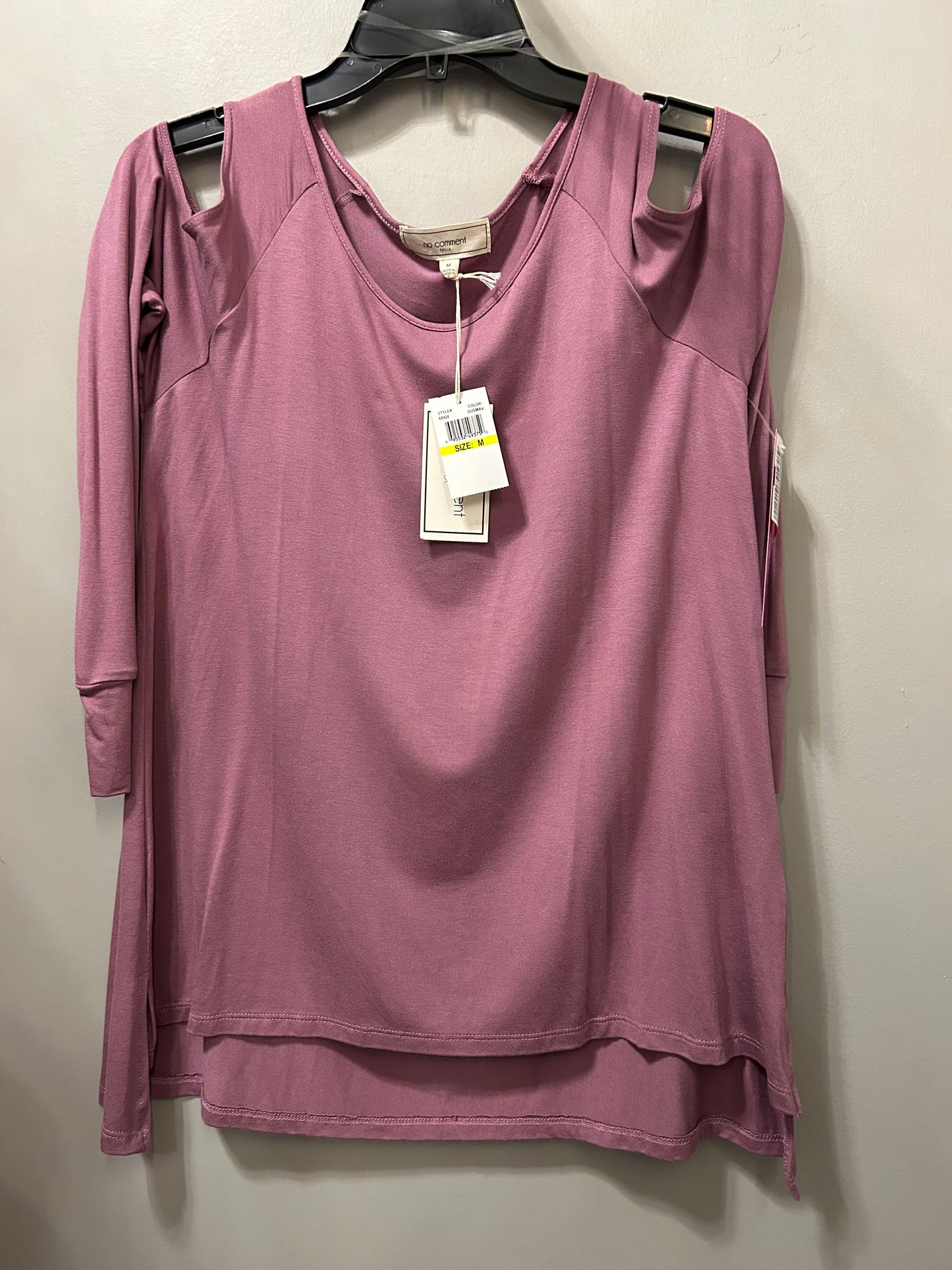 Top Long Sleeve By No Comment In Purple, Size: M