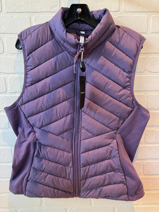 Vest Puffer & Quilted By Fabletics In Purple, Size: Xl