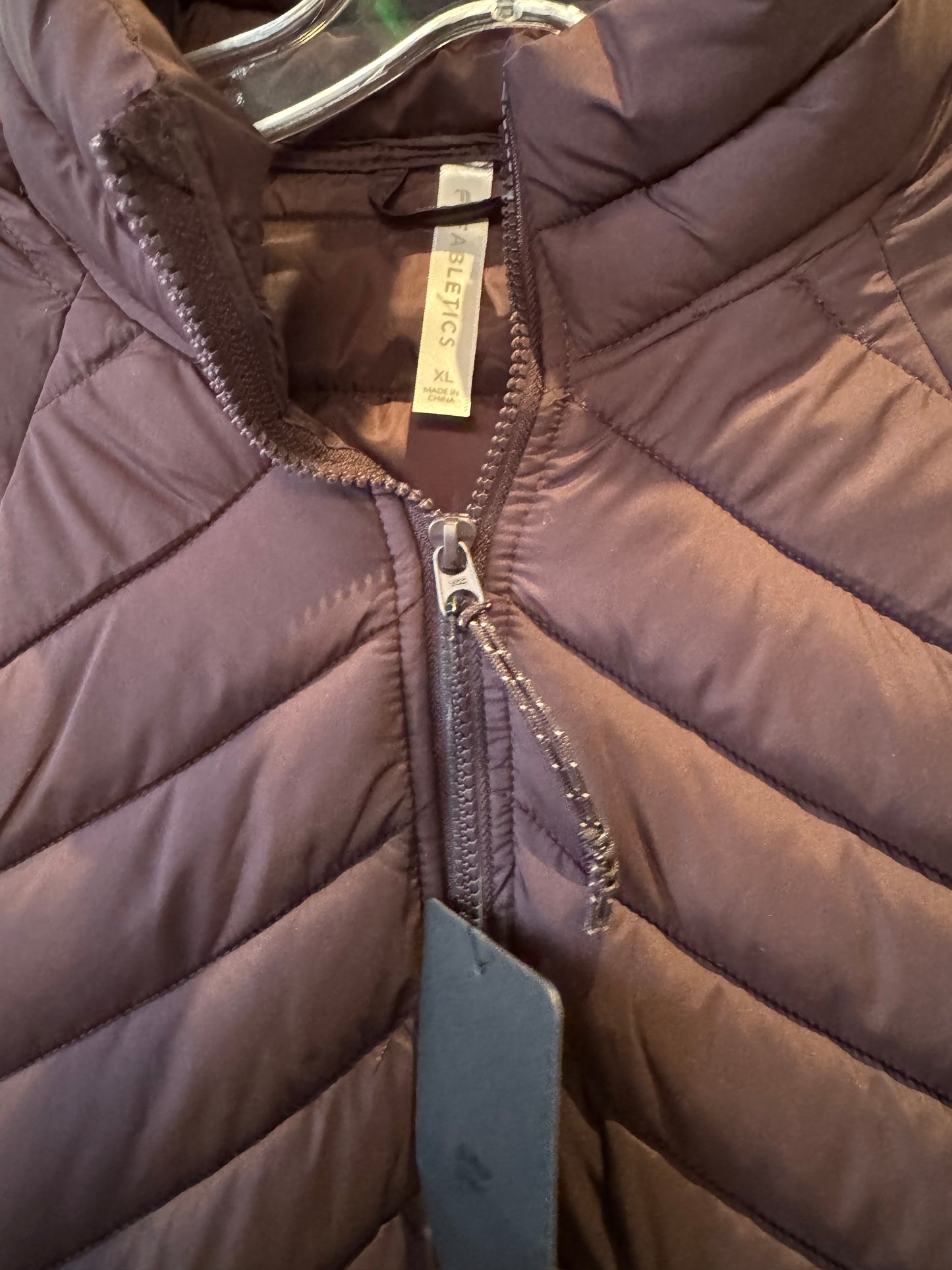 Jacket Puffer & Quilted By Fabletics In Purple, Size: Xl