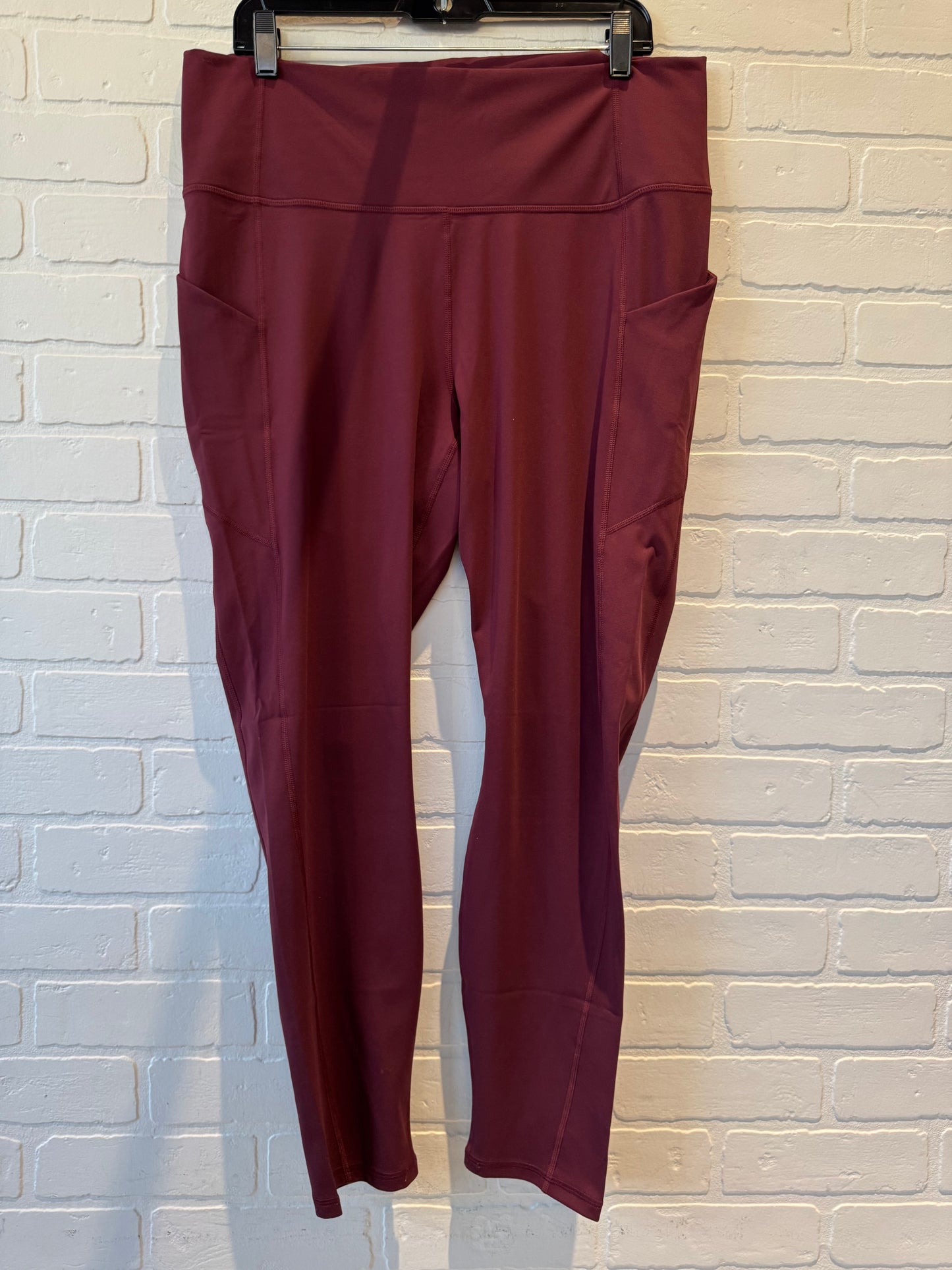 Athletic Leggings By Fabletics In Red, Size: 20