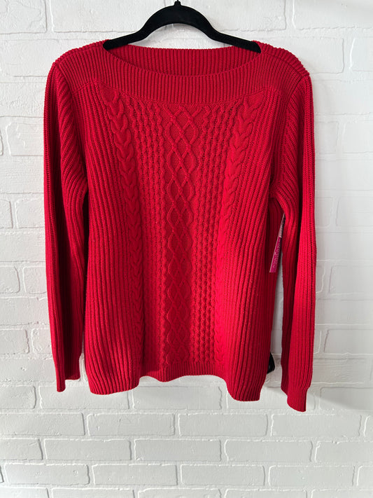 Sweater By Tommy Hilfiger In Red, Size: M