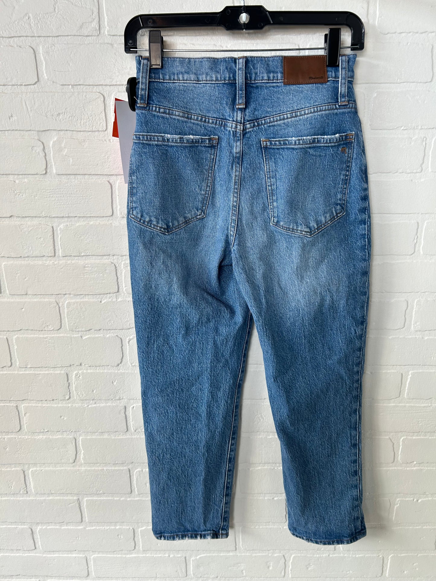 Jeans Straight By Madewell In Blue Denim, Size: 0