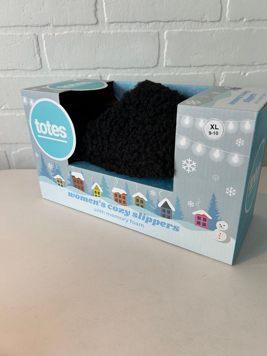 Slippers By Totes In Black