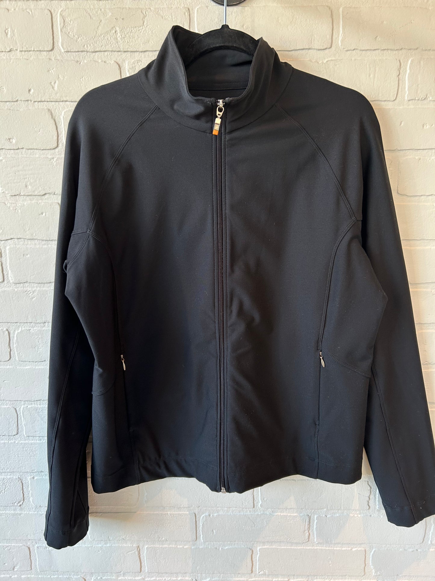 Athletic Jacket By Lucy In Black, Size: Xl