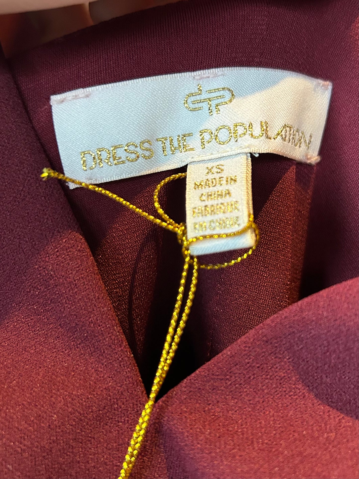 Dress Party Midi By Dress The Population In Red, Size: Xs