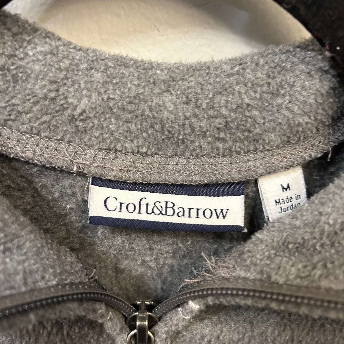 Jacket Faux Fur & Sherpa By Croft And Barrow In Grey, Size: M