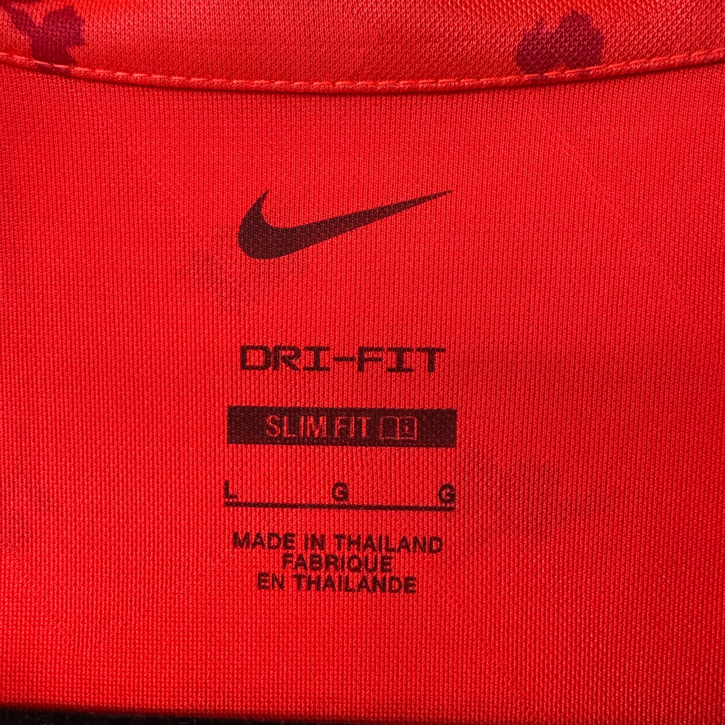 Athletic Tank Top By Nike Apparel In Orange & Red, Size: L