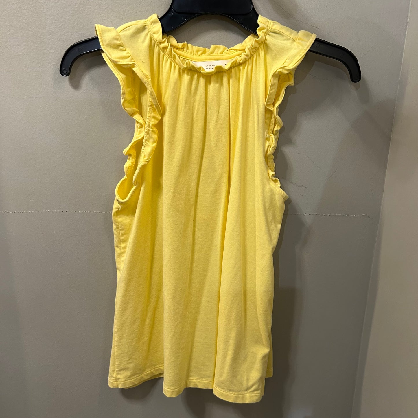 Top Sleeveless By Lc Lauren Conrad In Yellow, Size: Xs