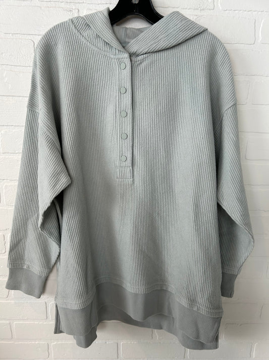 Sweatshirt Hoodie By Aerie In Grey, Size: S